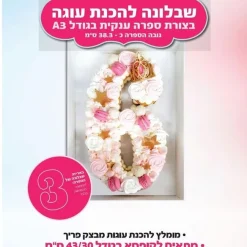 שבלונה להכנת ספרה 3 - A3