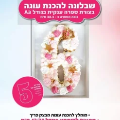 שבלונה להכנת ספרה 5 - A3