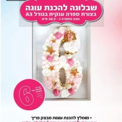 שבלונה להכנת ספרה 6 - A3