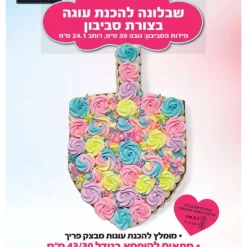 שבלונה להכנת עוגה בצורת סביבון