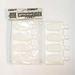 תבנית סיליקון 4 מיני מגנום פסים חצוי