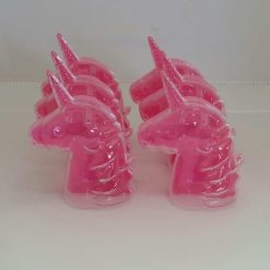 סט קופסאות פלסטיק בצורת חד קרן- ורוד