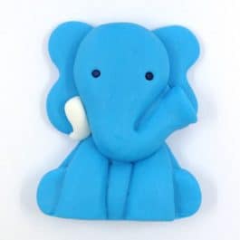פיל מבצק סוכר- כחול