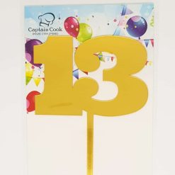 טופר מספרים אקרילי לעוגה-