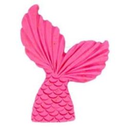 סנפיר מבצק סוכר- ורוד