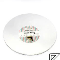 תחתית דו צדדית לעוגה כסף