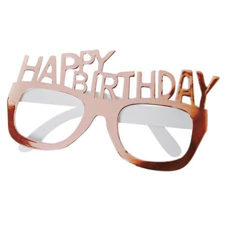משקפי HAPPY BIRTHDAY- רוז גולד