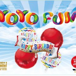סט 5 בלונים "Happy Birthday"