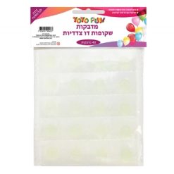 מדבקות שקופות דו צדדיות