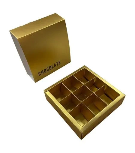 10 קופסאות ל-12 פרלינים - זהב