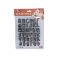 סט חותכנים אותיות ומספרים באנגלית