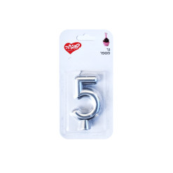 נר ספרה 5 - כסף