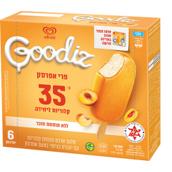 מאגדת שלגוני לייט מיני אפרסק 6 יח'
