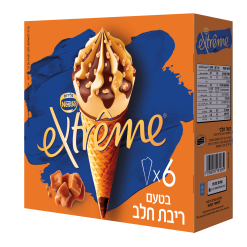 מאגדת טילונים אקסטרים ריבת חלב 6 יח'