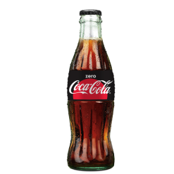בקבוק קולה זירו זכוכית 330 מ"ל 1/24