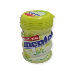 מארז בקבוקי מסטיק מנטוס בטעם ענבים ירוקים 1/6
