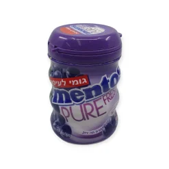 מארז בקבוקי מסטיק מנטוס בטעם ענבים 1/6