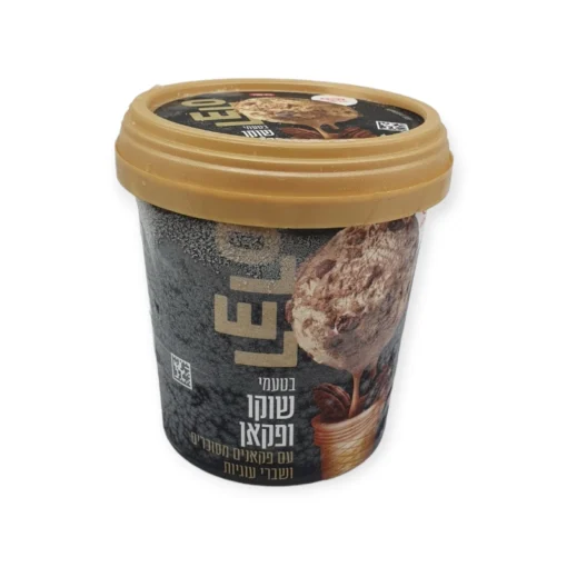 גלידה טבעונית בטעמי שוקו ופקאן