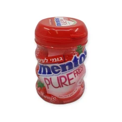 מארז בקבוקי מסטיק מנטוס בטעם תות 1/6