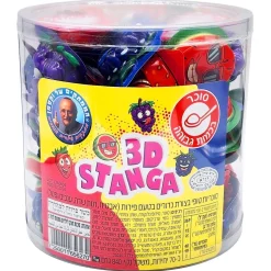 סוכריות טופי בצורת כדורים בטעם פירות 1/70