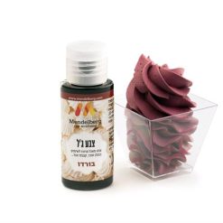 צבע מאכל ג'ל לקצפת במגוון צבעים - בורדו