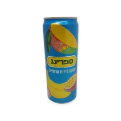 פחיות ספרינג פירות טרופיים 330 מ"ל 1/24
