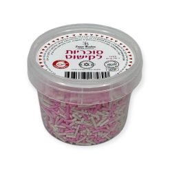 סוכריות לקישוט עגולות אדום לבן - 65 גרם