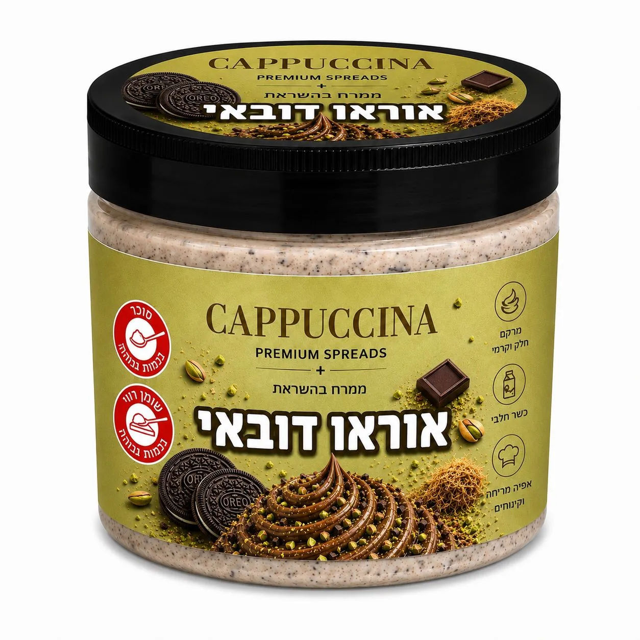 קפוצ’ינה – קרם אוראו דובאי (חלבי) 500 גרם